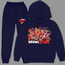 Детски комплект Brawl Stars – суичър с качулка и долнище.
