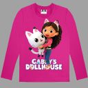 Мека памучна блуза за момичета в ярък цвят.