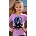 Детска блуза с дълъг ръкав и принт Wednesday – комфорт и индивидуалност.