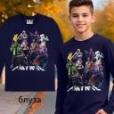 Детска блуза Fortnite с герои и DTF печат