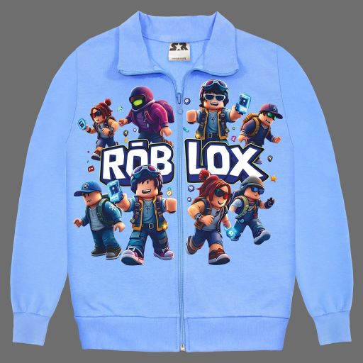 Roblox суичър с цип и цветен DTF печат