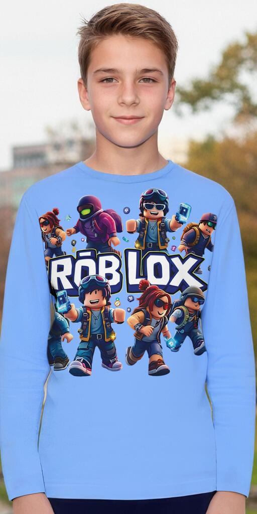 Блуза тънка Roblox в синьо
