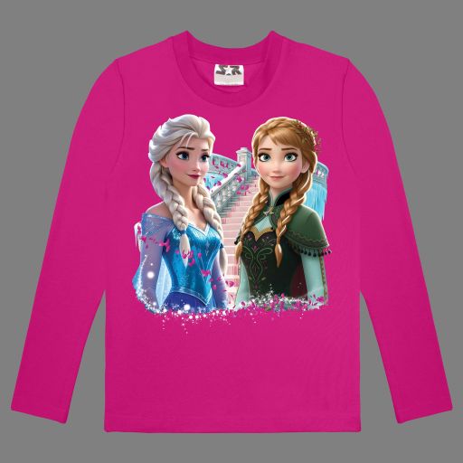 Детска блуза Frozen Style с DTF печат върху мека памучна материя.