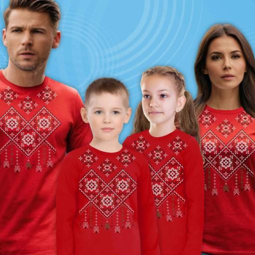 Блуза тънка с фолклорни български мотиви в червено 12