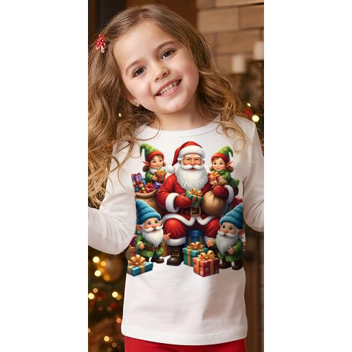 Весела блуза с дълъг ръкав – коледен дизайн и подаръци.