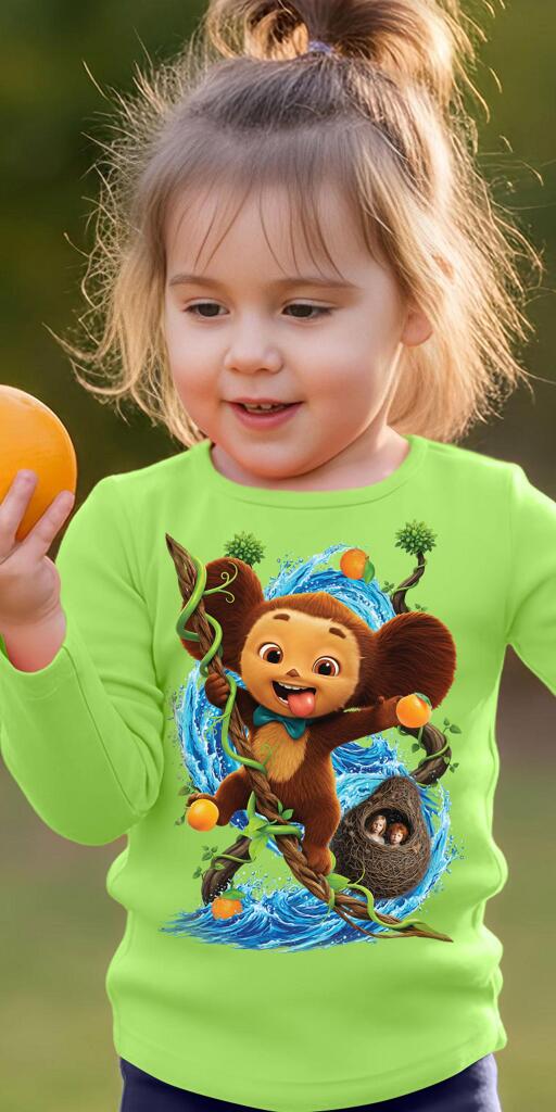 Блуза тънка Чебурашка в резеда