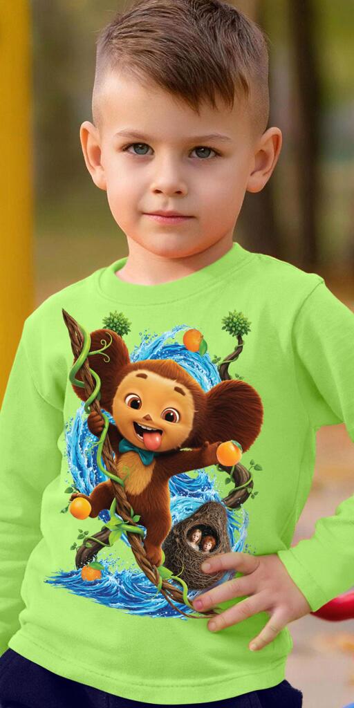 Блуза тънка Чебурашка в резеда