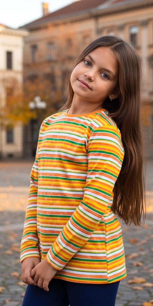 Блуза тънка райе 2 цветно