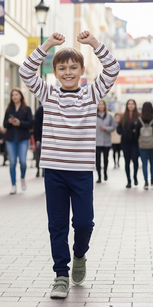 Комплект тънък 2 части (б/д) райе в бяло и черно 1