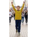Комплект 2 части (б/д) райе в жълто и черно