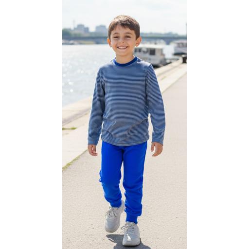 Комплект 2 части (б/д) райе в сиво и мастиленосиньо