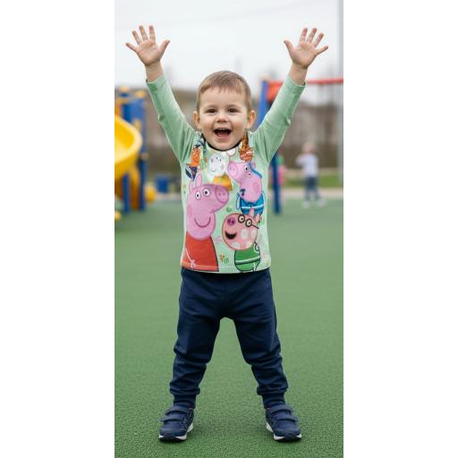 Комплект 2 части (б/д) Пепа прасето в сиво