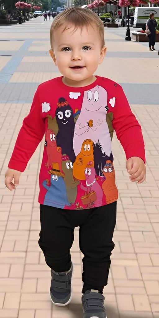 Комплект тънък 2 части (б/д) Барбарони в корал