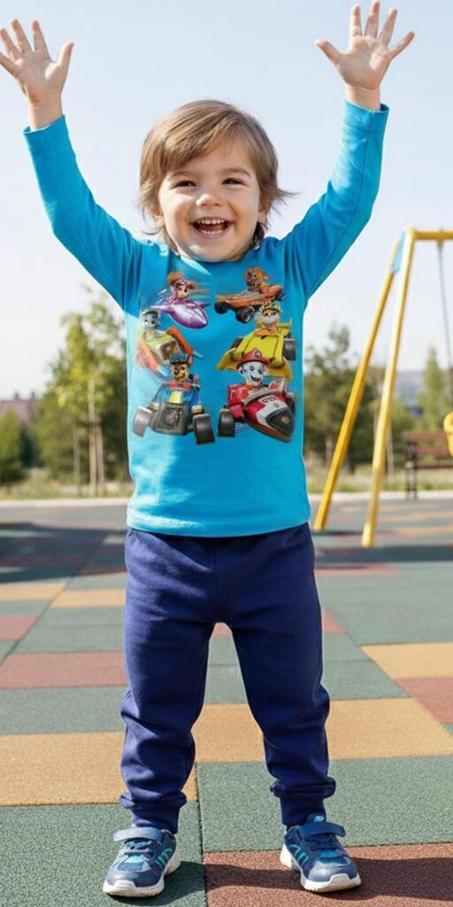 Комплект тънък 2 части (б/д) Пес Патрул в синьо