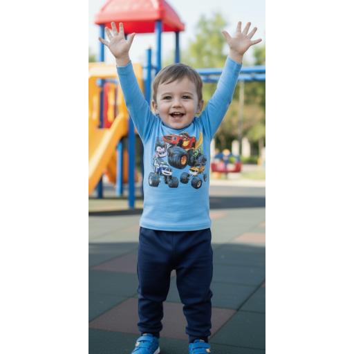 Комплект тънък 2 части (б/д) Пламъчко в синьо