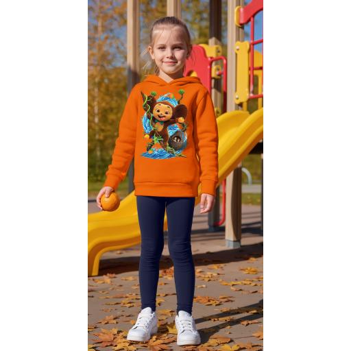 Комплект плътен 2 части (б.к./к.) Чебурашка в оранжево