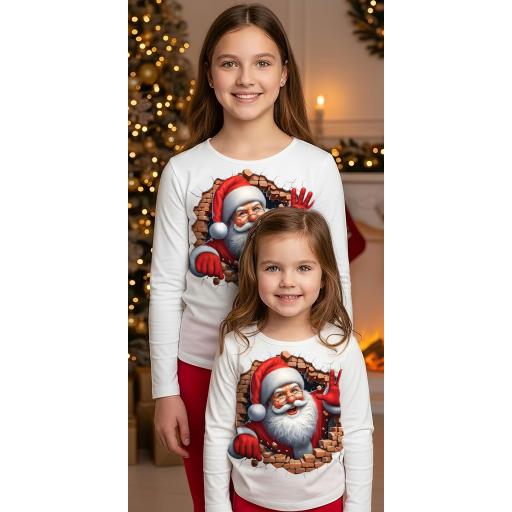 „Коледна блуза с весел Дядо Коледа за момче или момиче“