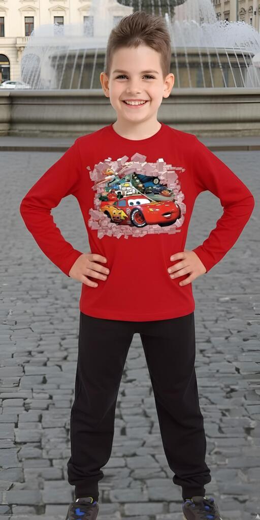 Комплект тънък 2 части (б/д) Маккуин в червено