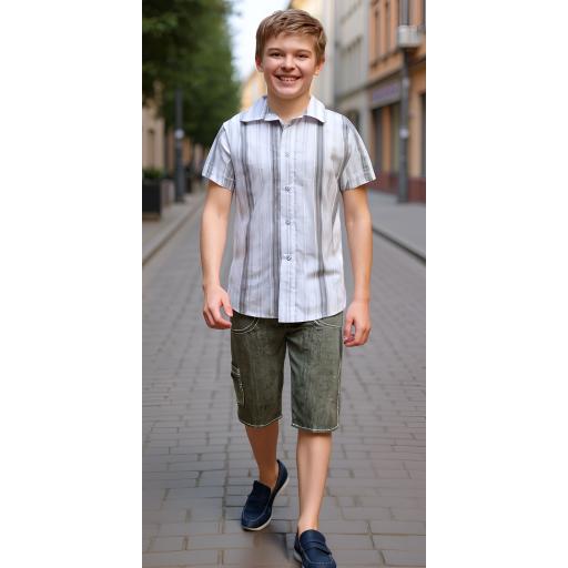 Комбинация 2 части (р/б) райе в сиво