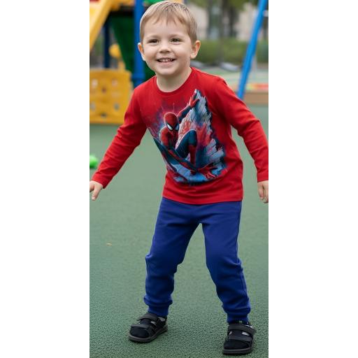 Комплект тънък 2 части (б/д) Спайдърмен в червено