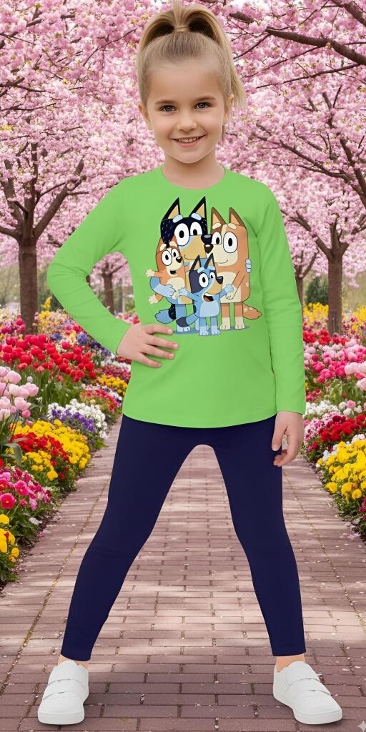 Комплект тънък 2 части (б/к) Блуи 2 в зелено