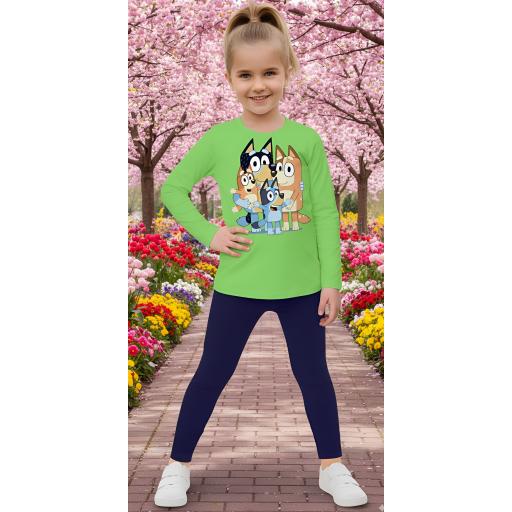 Комплект 2 части (б/к) Блуи 2 в зелено