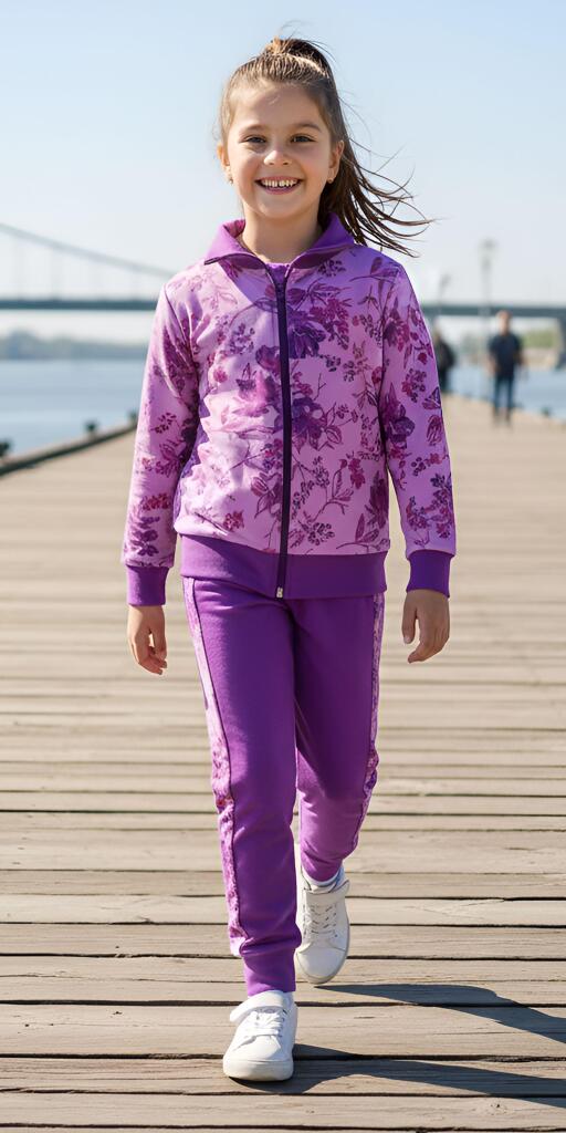 Комплект (с/д) на цветя 2 в светло и тъмно лила (любим к-кт)