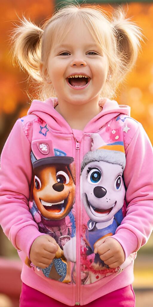 Суичър дебела вата Пес Патрул в розово