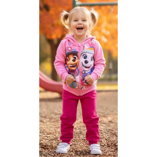 Комплект дебела вата 2 части (с/д) Пес Патрул в розово