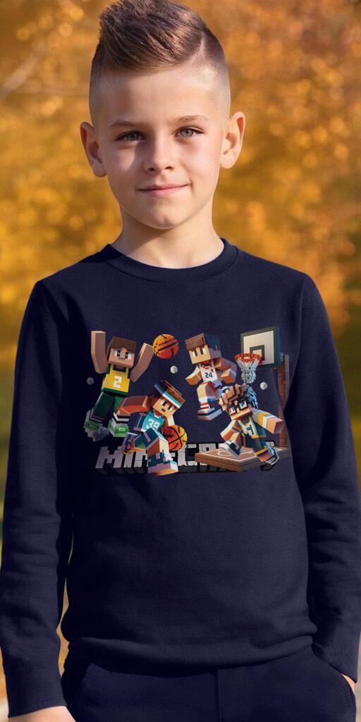 „Блуза с Minecraft принт – модерна и удобна за момчета“
