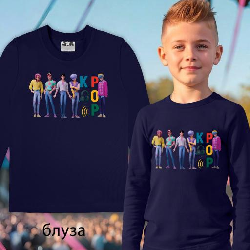 Модна блуза с момчета K-POP идоли