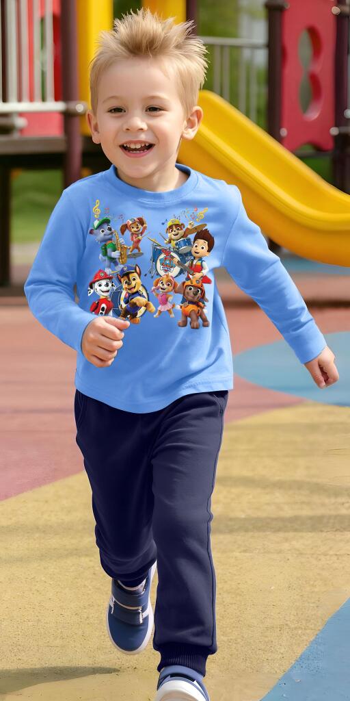 Комплект тънък 2 части (б/д) Пес Патрул музиканти в синьо