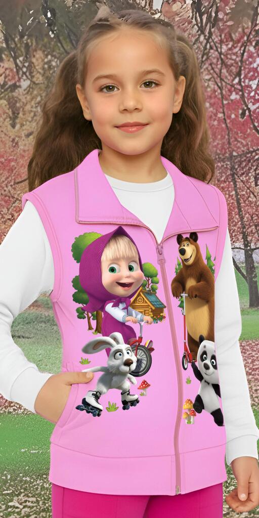 Детски елек с весел принт и удобна кройка