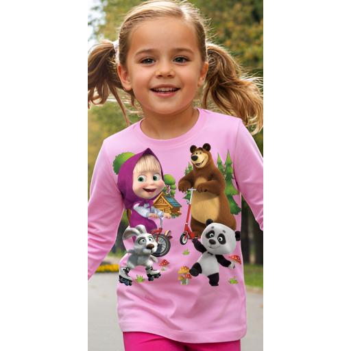 Лека и нежна блуза в розово с любим герой