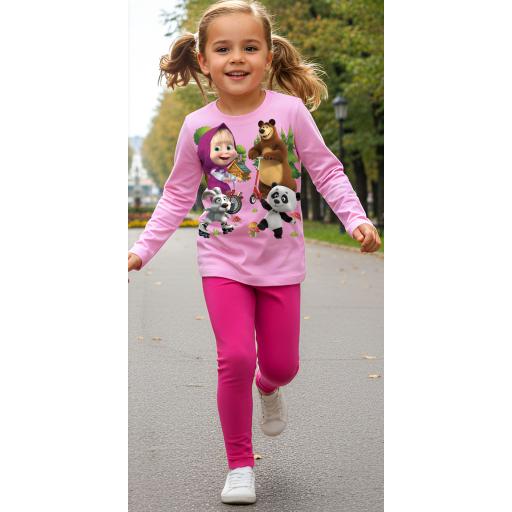 Модно детско облекло в розово и циклама