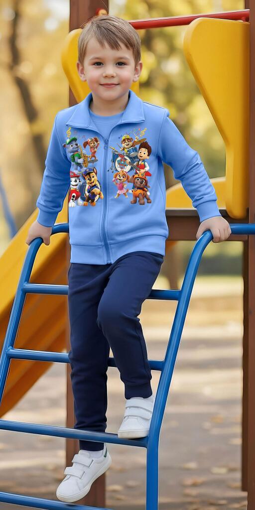 Комплект плътен 2 части (с/д) Пес Патрул музиканти в синьо