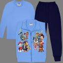 Елек с герои Paw Patrol в комбинация с едноцветна блуза