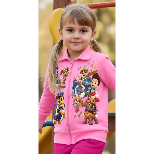 Детски розов суичър с Paw Patrol оркестър