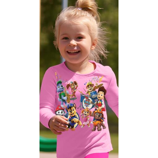 Мека памучна блуза Paw Patrol за момичета