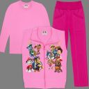 Елек Paw Patrol с едноцветна блуза и цветно долнище