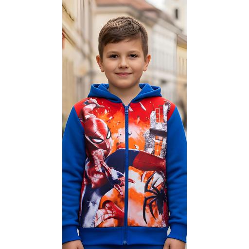 Суичър дебела вата Спайдърмен в червено