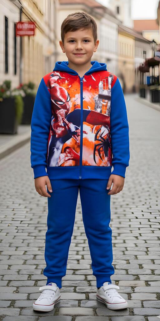 Комплект дебела вата 2 части (с/д) Спайдърмен в червено