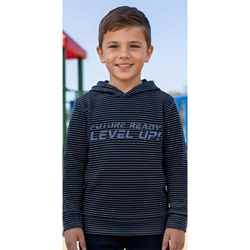 Модерен суичър за момче в тъмносин цвят
