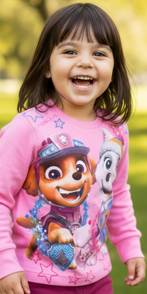 Блуза дебела вата с Пес Патрул в розово