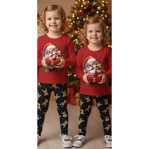 Комплект тънък 2 части (б/к) Коледно еленче 14