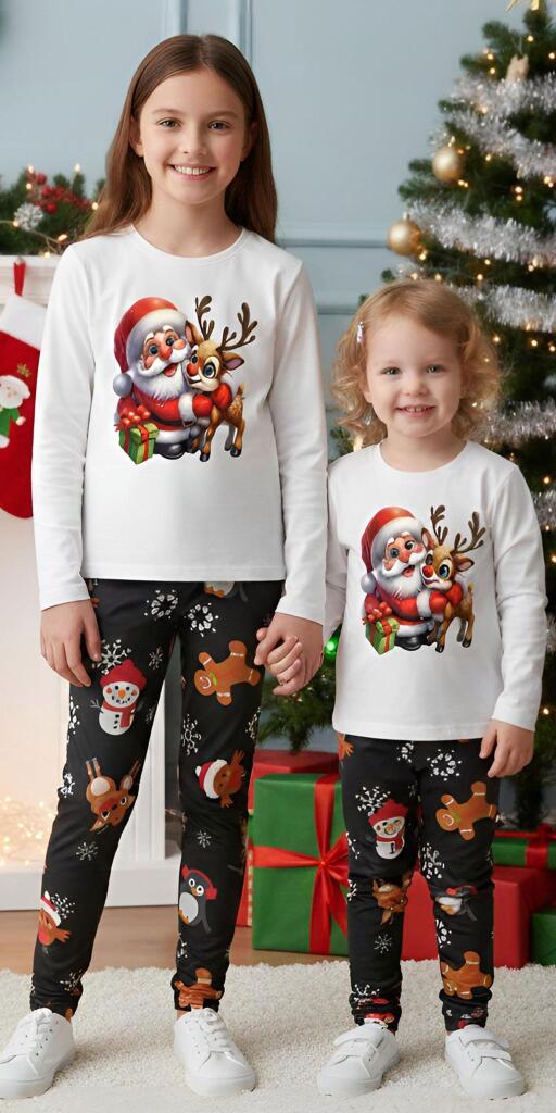 Комплект тънък 2 части (б/к.) Коледно еленче 7