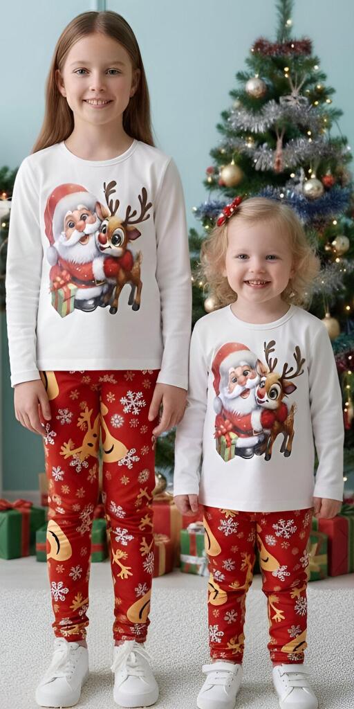 Комплект тънък 2 части (б/к.) Коледно еленче 12