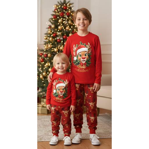 Комплект тънък 2 части (б/д.) Коледно еленче 6