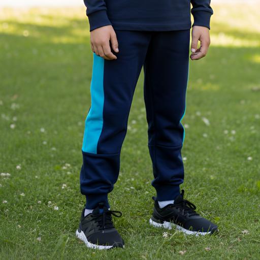 Долнище в тъмносиньо с кант в наситеносиньо