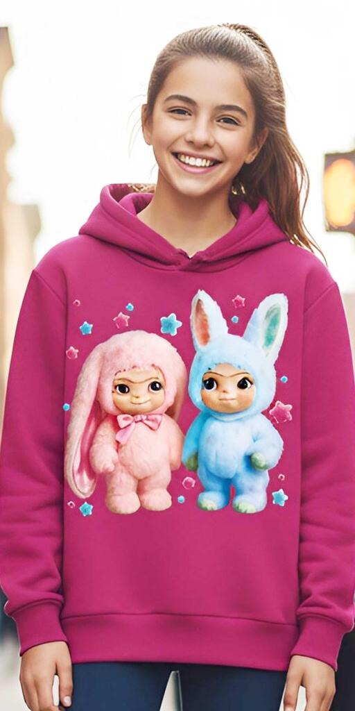 Блуза с качулка Вакуку в розово